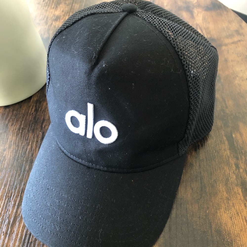 Black Alo trucker hat